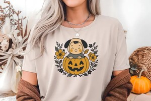 Halloween Baby Sublimation PNG: Pumpkin Jack-o’-Lantern Clipart, 300dpi Transparent
